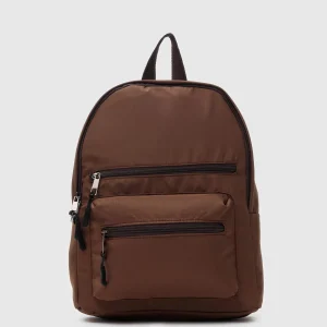 Stylish Brown Nylon Backpack